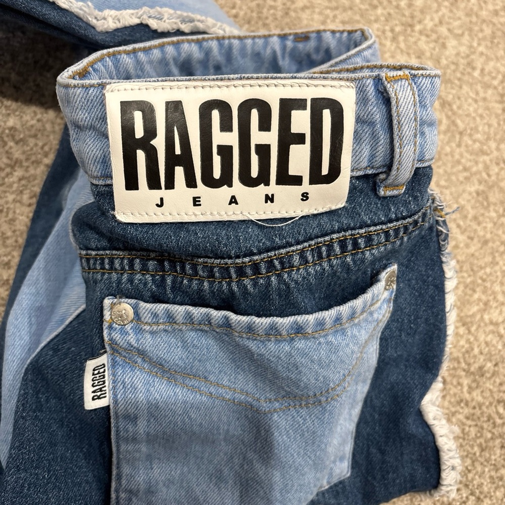 THE RAGGED PRIEST Vintage Style Two Tone Women’s Denim Blue Jean In Size 28